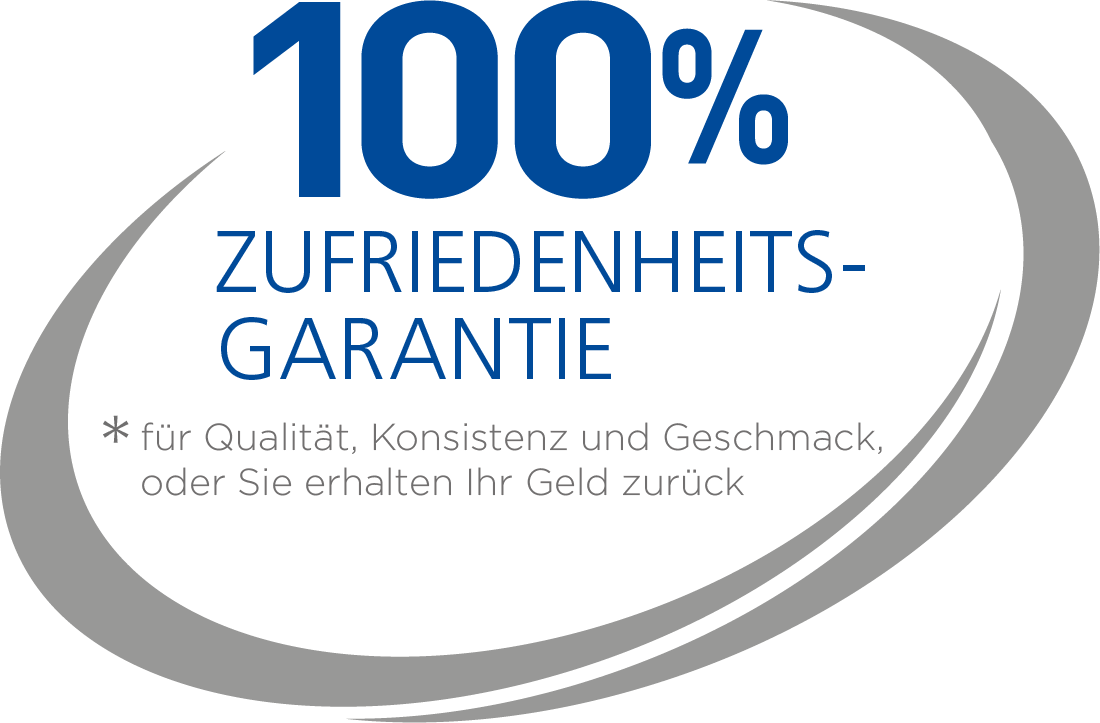 Logo 100 % Zufriedenheit garantiert