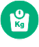 Gewichtsmanagement, Waage-Ikone, mit Technologie-Text